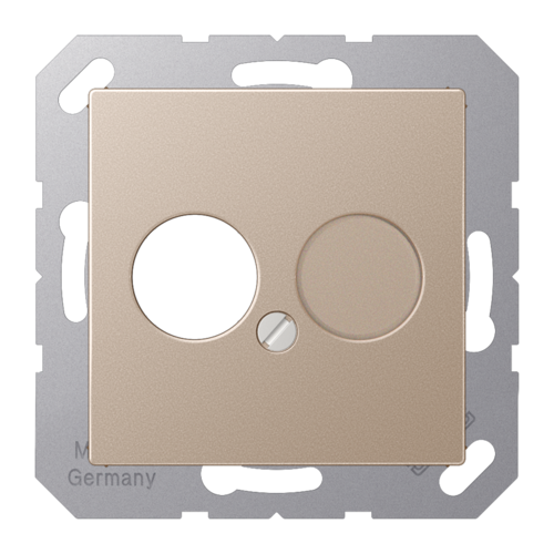 Накладка на аудиорозетку JUNG А-СЕРИЯ, шампань