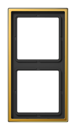 Рамка 2 поста JUNG LS METAL, золотой