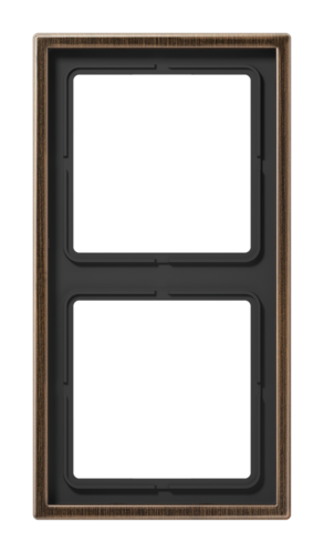 Рамка 2 поста JUNG LS METAL, античная латунь