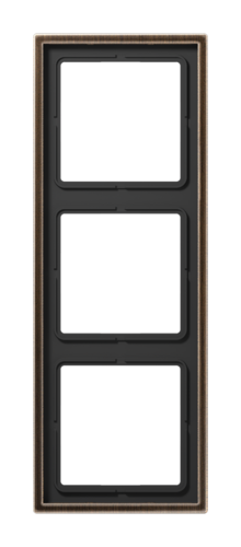 Рамка 3 поста JUNG LS METAL, античная латунь