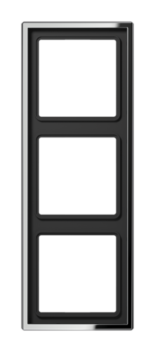 Рамка 3 поста JUNG LS METAL, хром