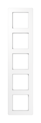 Рамка 5 постов JUNG AFLOW, белый блестящий