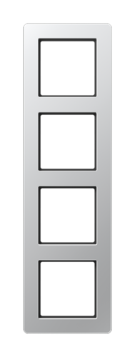 Рамка 4 поста JUNG AFLOW, алюминий