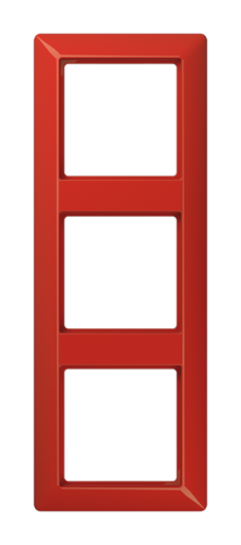 Рамка 3 поста JUNG AS 500, красный