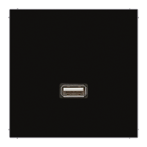 Розетка 1xUSB JUNG LS 990, черный