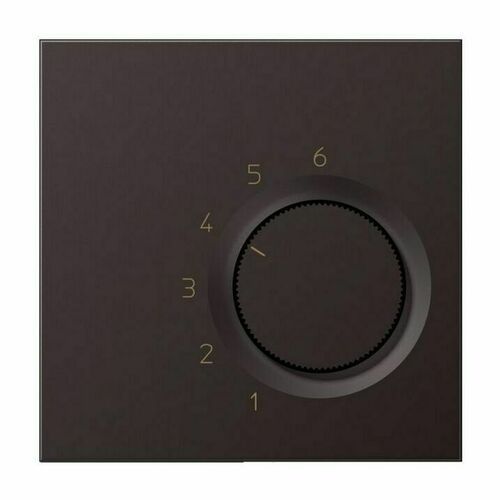 Терморегулятор Jung LS METAL, механический, алюминий темный, TRAL236D