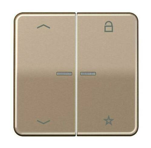 Накладка на жалюзийный выключатель Jung, золотая бронза, CD1701PGB