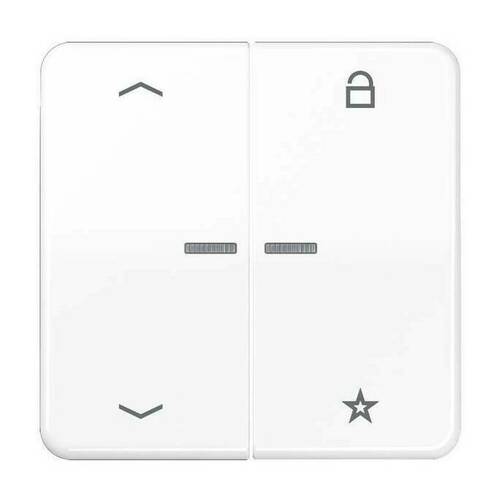 Накладка на жалюзийный выключатель Jung, белый, CD1701PWW