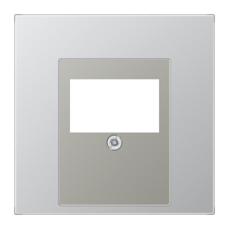 Накладка на аудиорозетку JUNG LS METAL, матированный алюминий