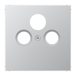 Накладка на розетку телевизионную JUNG LS METAL, алюминий