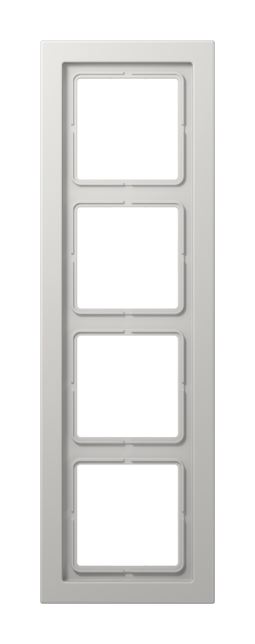 Рамка 4 поста JUNG LS DESIGN, светло-серый