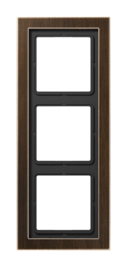 Рамка 3 поста JUNG LS DESIGN, античная латунь