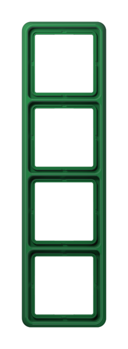 Рамка 4 поста JUNG CD, зеленый