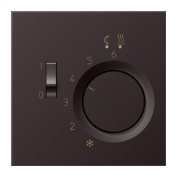 Накладка на термостат JUNG LS METAL, темный алюминий