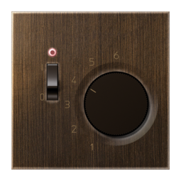 Термостат комнатный JUNG LS METAL, античная латунь