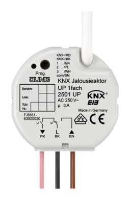 JUNG KNX Актор 1-канальный штор Flush-mounted,